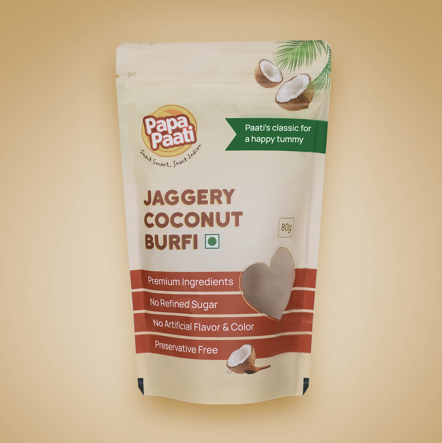 Jaggery Coconut Burfi