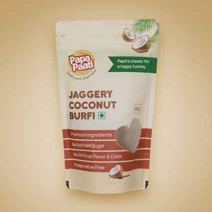 Jaggery Coconut Burfi