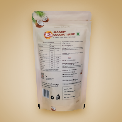 Jaggery Coconut Burfi